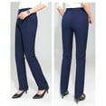 thumbnail image 2 of Prolriy Dress Pants Women, Women's Work Straight High Waist Chinos Button Down Straight Long Trousers Pants Pants Suit Pants Work Pants for Women Dark Blue XL, 2 of 6