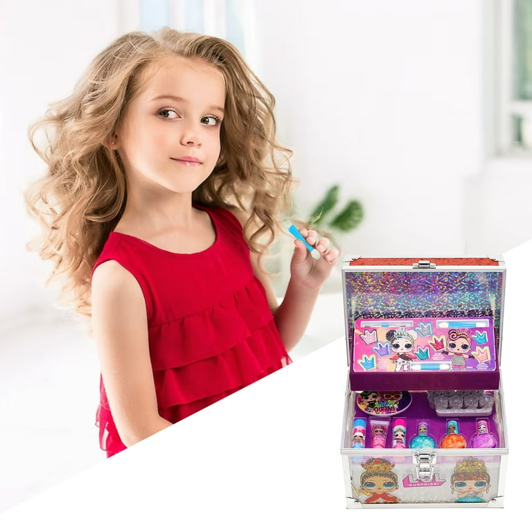 L.O.L Surprise! Townley Girl Kids' Makeup Set With Train Case for Ages
