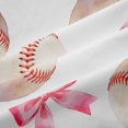 thumbnail image 5 of Erosebridal Bowknot Curtains Pack of 2 (42x84 Each) For Kids,Girls Sport Baseball Theme Curtains Blackout, 5 of 7
