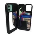 thumbnail image 5 of iPhone 12 12 Pro Wallet Case Card Holder Mirror Wrist Strap Storage Polycarbonate, 5 of 9