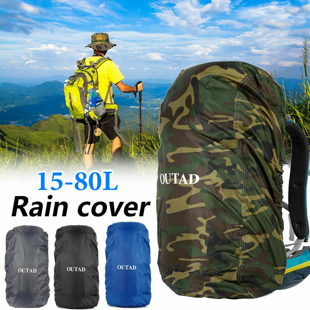 10-80L Waterproof Backpack Rain Cover Bag Protector For Outdoor Travelling Hike 