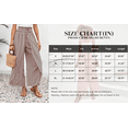 thumbnail image 2 of Floral Pants for Women Slit High Waisted Wide Leg Palazzo Pants Casual Summer Boho Beach Tulip Hem Flowy Wrap Pant, 2 of 5