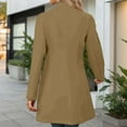 thumbnail image 7 of Long Winter Trench Coat Overcoat For Ladies With Slim Fit Design Color: Khaki Size: XXL, 7 of 7