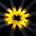 thumbnail image 2 of Velas LED - Velas largas tipo candelabro - Juego de 12 velas sin llama, funciona con pilas AA, 16,5 x 2 cm, ideal para fiestas, bodas, decoración navideña e iluminación ambiental., 2 of 5