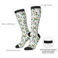 thumbnail image 6 of Fotbe Lilies Flowers print Women's Men's Novelty Crew Socks Cotton Socks Knee High Socks for Walking,Running,Nurses,Pregnancy, 6 of 8