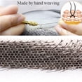 thumbnail image 5 of False Eyebrows Clicling Human Hair Artificial Real Hair Handmade Crochet False Brows Invisible Realistic Natural Fake Eyebrows(Black), 5 of 5