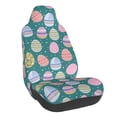thumbnail image 1 of Wukai Colorful Easter eggs Full Set Car Seat Covers with Soft Padding Universal Auto Front Seats Protector and Cushion Mat, 1 of 5