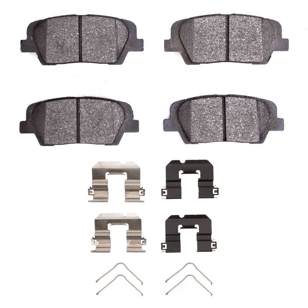 Dynamic Friction Company 1551-1816-04 DFC 5000 Advanced Brake Pads - Ceramic and Hardware Kit - OE