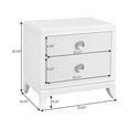 thumbnail image 7 of Melrose 2-Drawer Wood Nightstand in White Finish by Samuel Lawrence Furniture, 7 of 7