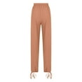 thumbnail image 4 of Hicidod Women Summer Pants with Pockets High Waisted Cotton Linen Palazzo Pant Loose Fit Wide Leg Long Lounge Solid Trendy Trousers, 4 of 6