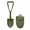 Medium Army Green, variant on Folding Military Shovel, Heavy Duty 45 Carbon Steel Entrenching Tool with Dual Handles, Detachable Tactical Survival Spade for Camping, Off-Roading & Gardening, Tactical Gunmetal Gray