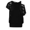 thumbnail image 3 of JINMGG Fall Tops for Women Womens 3/4 Sleeve Shirt Tops Summer Tanks Tee Pullover Slim Fit Two Piece Tops Black XXL, 3 of 6