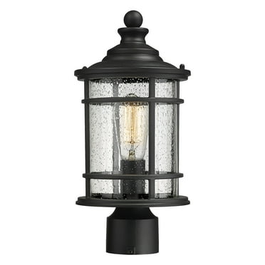 Intricate Lamp Post Design Wooden Lantern Set Of Two In Rustic Antique ...