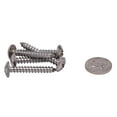 thumbnail image 4 of No. 12 x 1-1/2" Stainless Truss Head Phillips Wood Screw, (25 pc), 18-8 (304) Stainless Steel Sheet Metal Screws, Type A Point, Plain Finish by Bolt Dropper, 4 of 8