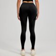 thumbnail image 5 of Mnuaqn High Waisted Yoga Pants for Women Running Workout Mesh Leggings Side Pockets Squat Proof Tummy Control Black for Size XXL, 5 of 5