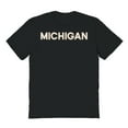 thumbnail image 1 of Michigan Graphic Black Men's Cotton T-Shirt, 1 of 1