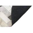 thumbnail image 5 of Bashian H112-ASH-5X8-H12 Bashian Santa Fe Collection Chevron Contemporary Leather Hand Stitched Area Rug, Ash - 5 x 8 ft., 5 of 5