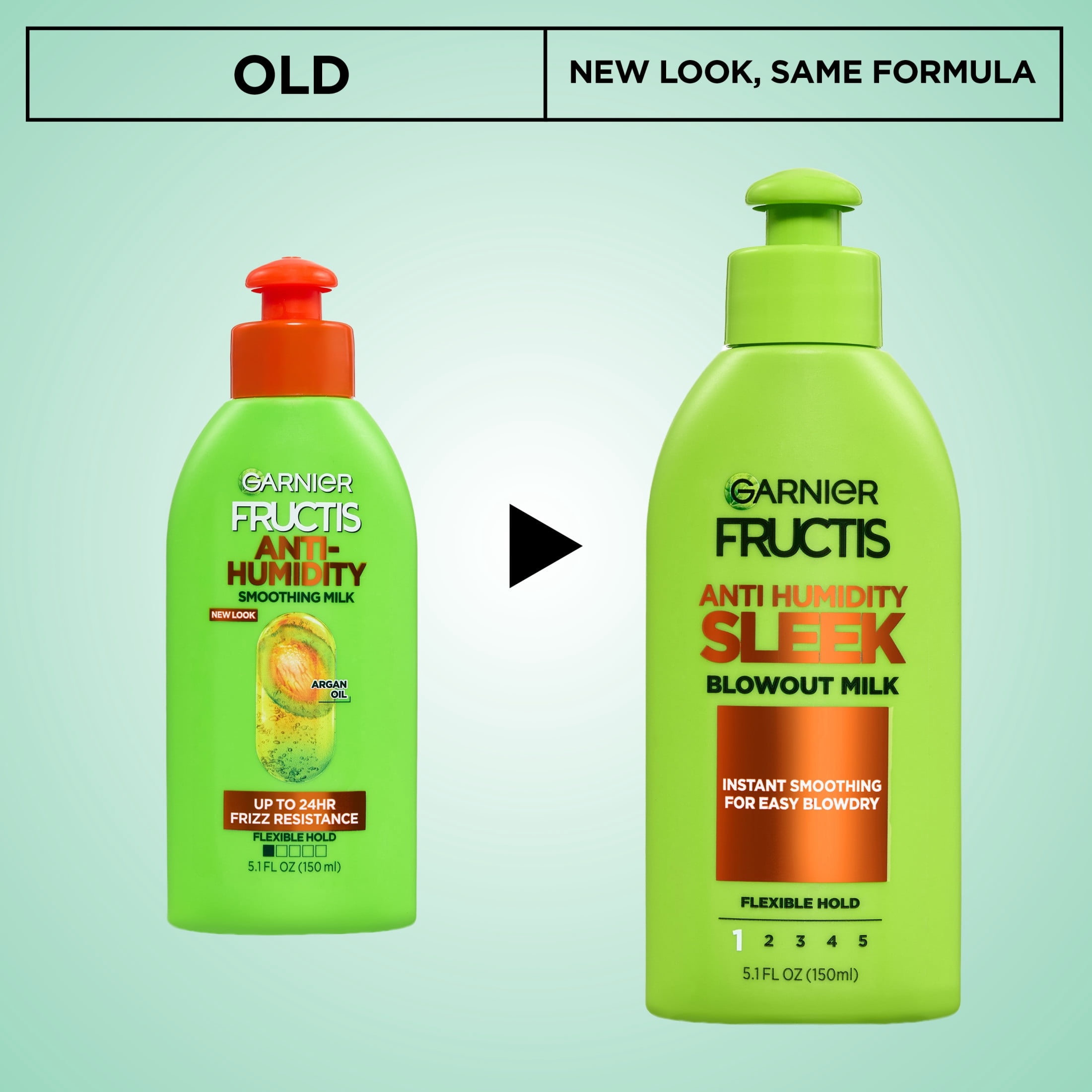 (3 pack) Garnier Fructis Style Anti-Humidity Smoothing and Straightening, All Hair Types, Milk, 5.1 fl oz