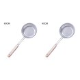 thumbnail image 2 of Justharion Colander Strainer Noodle Cooking Spatula Spoon Strainer Kitchen Tool Wooden Handle Stainless Eco -friendly 16# 2Set, 2 of 6