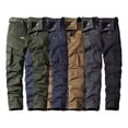 thumbnail image 3 of Pantalones Cargo De Algodón Para Hombre Ropa De Trabajo, 3 of 4