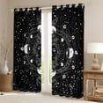 thumbnail image 2 of Homewish Moon Sun Blackout Curtains Set of 2 (52x84 Each) For Teens Boys Girls,Bohemian Theme Window Curtains,Starry Sky Curtains and Drapes,Luxury Bedroom Decor, 2 of 6