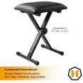 thumbnail image 5 of Hamzer 61-Key Electronic Keyboard Digital Music Piano with H-Stand and Padded Stool, 5 of 8