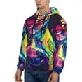 thumbnail image 3 of Sikiie Neon Pop Art Pitbull Men's Hoodie, Essentials Hoodie, Sweatshirt, Pullover Hooded Sweatshirt for Men-3X-Large, 3 of 7