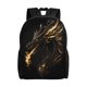thumbnail image 1 of Easygdp Black And Gold Fire Dragon Mochila Versátil y Elegante: Comodidad, Almacenaje y Durabilidad para la Universidad, Trabajo, Viajes y Uso Diario, 1 of 8