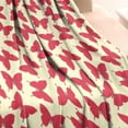 thumbnail image 3 of Red Butterfly Red Silhouette Pattern Blanket,Comfortable Soft Flannel Throw Blanket,All Season,Warm Lightweight Blankets for Sofa Bed Couch Living Room Chair,30"x40", 3 of 4
