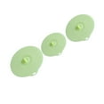 thumbnail image 4 of 3pcs Silicone Sealed Lid Pot Lids Different Sizes Bowl Cover Heat Resistant Microwave Sealed Lid Leakproof Lid Cover (Light Green), 4 of 6