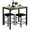 Brown, variant on Giantex 3 Pieces Dining Table Set, Modern Bar Table Set w/2 Bar Stools, Counter Height Table Set for Living Room Restaurant