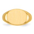thumbnail image 4 of Solid 14k Yellow Gold 12.5x16mm Open Back Men's Engravable Monogram Signet Ring Band Size 12, 4 of 6