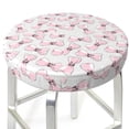 thumbnail image 3 of Susaid Cute Bow Tie Print Elastic Bar Stool Cover Personalized Washable Stool Cover for Barbershop Home Bar Kitchen-12 inch, 3 of 7
