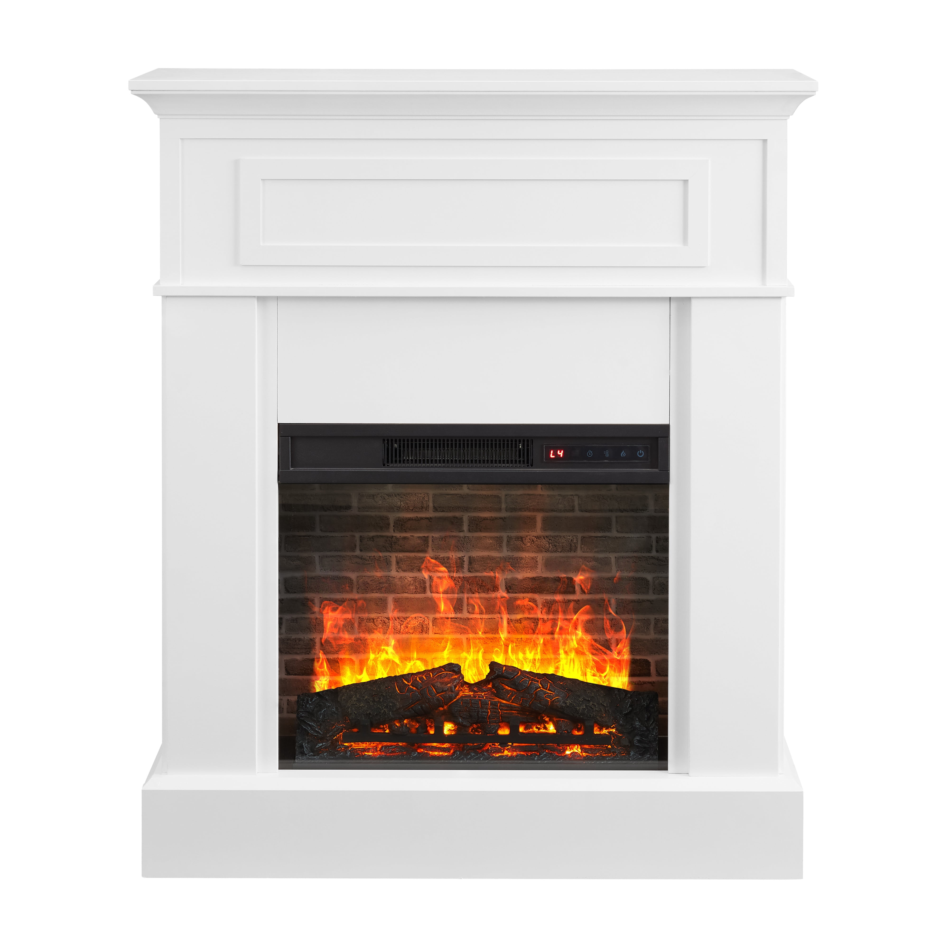 Old Captain brand 40in Mantel Fireplace, White Finish Sansujyuku sansujyuku.com