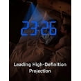 thumbnail image 2 of Digital Projection Alarm Clock with 180 Rotatable Projector & 3-Level Adjustable Brightness for Bedroom/Office, 2 of 5