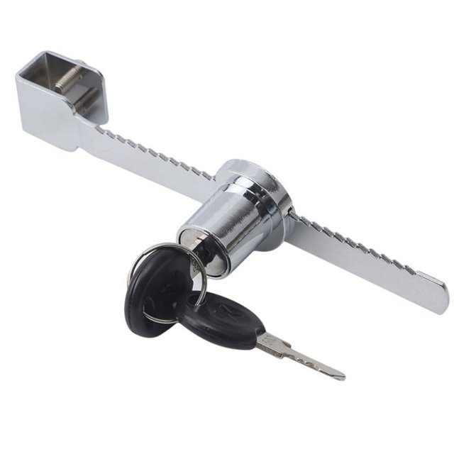Cerraduras para gabinetes y muebles, cerradura de trinquete para vitrina, cerradura para puerta corrediza de vidrio, exhibición de vitrina con llave similar, paquete de 2