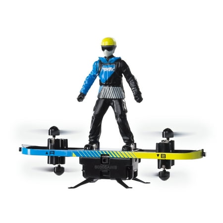 Air Hogs 2-in-1 Extreme Air Board, Transforms from RC Stunt Board to Paraglider, For Ages 8 and Up