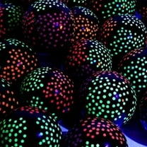 SHIMELE Neon Stars Luminous Balloons - Party Decoration, Indoor/Outdoor, Romantic Light-Up Accessory for Weddings, Anniversaries, and Birthdays (Set of 5)