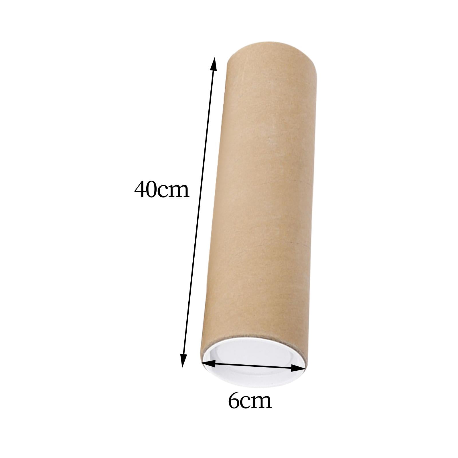 Poster Tubes with Caps Inner Dia 2.36in Round Large Cardboard Long Cardboard Mailing Tube for Document Poster Artwork Paintings Shipping 40cm