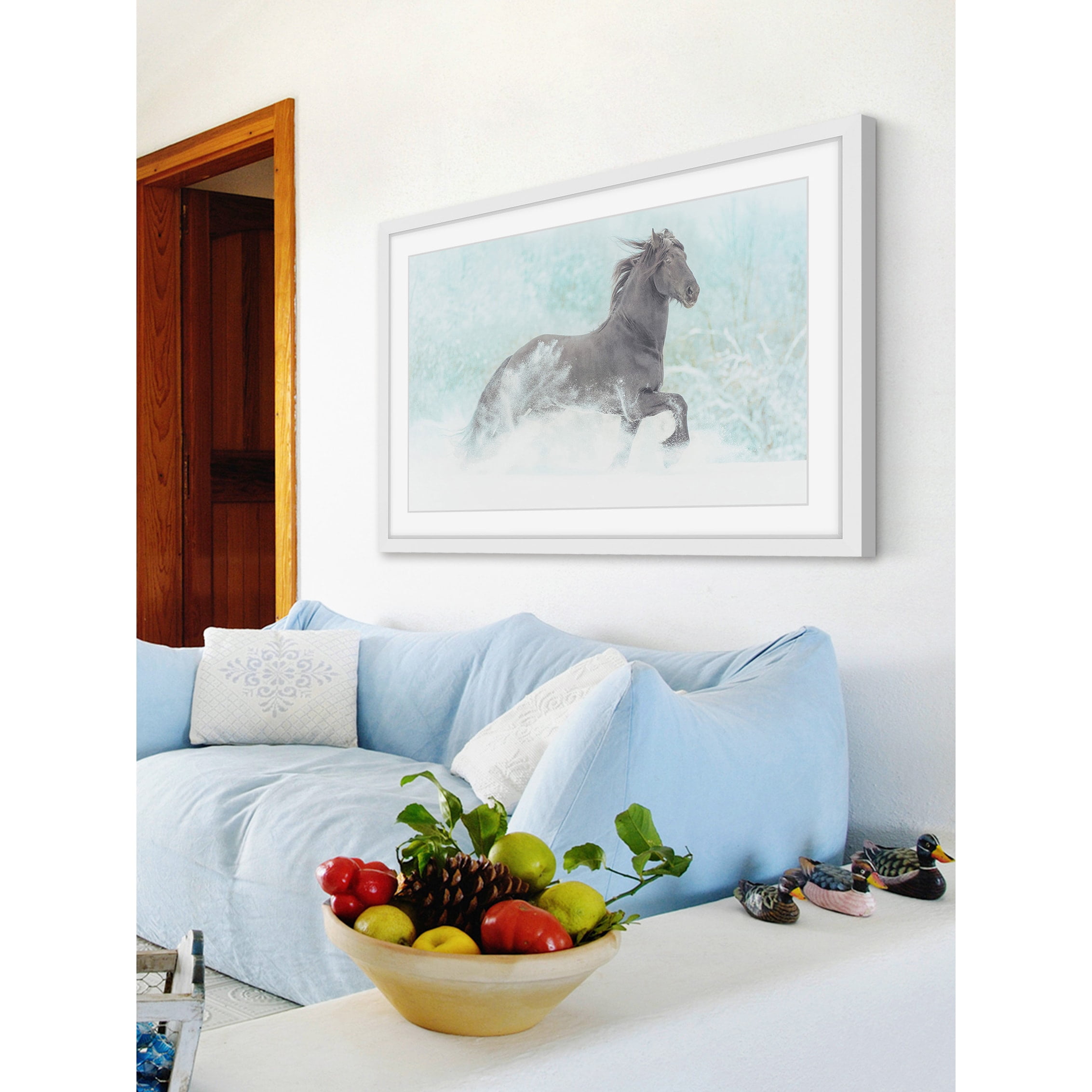 "Frolicking Equus" Framed Painting Print