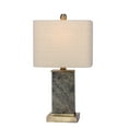 thumbnail image 2 of Fangio Lighting 's 19 in. Stone & Metal Table Lamp in a Natural Stone & Antique Brass Finish, 2 of 2