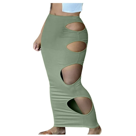 ZQUUVOU Women's Color Low Waisted Casual Leggings With Hollowed Out Petals Yoga Fitness Pants And Elastic Pants Olive Green