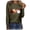 Army Green, variant on Casual Christmas Shirt for Women Buffalo Plaid Cute Santa Print Lounge Tunics Tops Fashion 2025 Basic Xmas Tee Tops