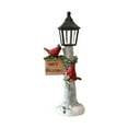 thumbnail image 2 of Lámpara Cardenal Roja,Figura decorativa de mesa iluminada para Navidad,Linterna luminosa Cardenal Rojo,Centro de mesa decorativo navideño con luz LED,Estatua de pájaro con farola, 2 of 10