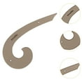 thumbnail image 6 of Sharprepublic Clear Metric Sewing Ruler French Curve Pattern Ruler for Beginners Designers, 6 of 8