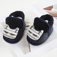 thumbnail image 5 of Unisex Newborn Baby Cotton Booties Non-Slip Sole for Toddler Boys Girls Infant Winter Warm Fleece Cozy Animial Patten Shoes, 5 of 6