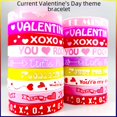 thumbnail image 1 of Pulsera de silicona, accesorios de amor, decoración de fiestas, pulsera para niños, adultos, regalo de vacaciones, pulsera, 1 of 3