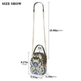 thumbnail image 2 of FORMRS Crossbody Bag for Women Quilted Travel Shoulder Cell Phone Purse with Chain Strap Handbag, Blue Floral, 2 of 7