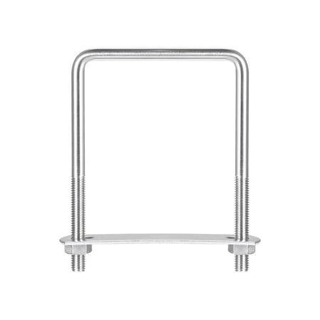 

Square U-Bolts 2 Sets 82mm Inner Width 120mm Length M8 304 Stainless Steel U Clamp Bolt