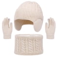 thumbnail image 2 of Winter Set Everyday Reliable Knit Hat Scarf Gloves Stock Up for Season Scarf a Hat Gloves, 2 of 5